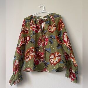 Tamara H. T-shirt Semi-Transparent For Summer Tropical Floral Size XS